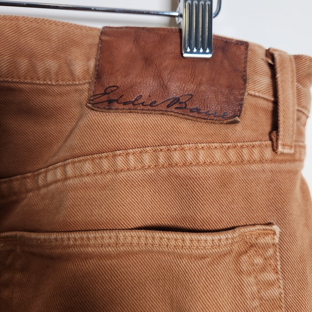 Eddie Bauer Men Vintage Jeans 33x34 Actual 33x32.5 Brown Cotton Denim Straight - Picture 7 of 15